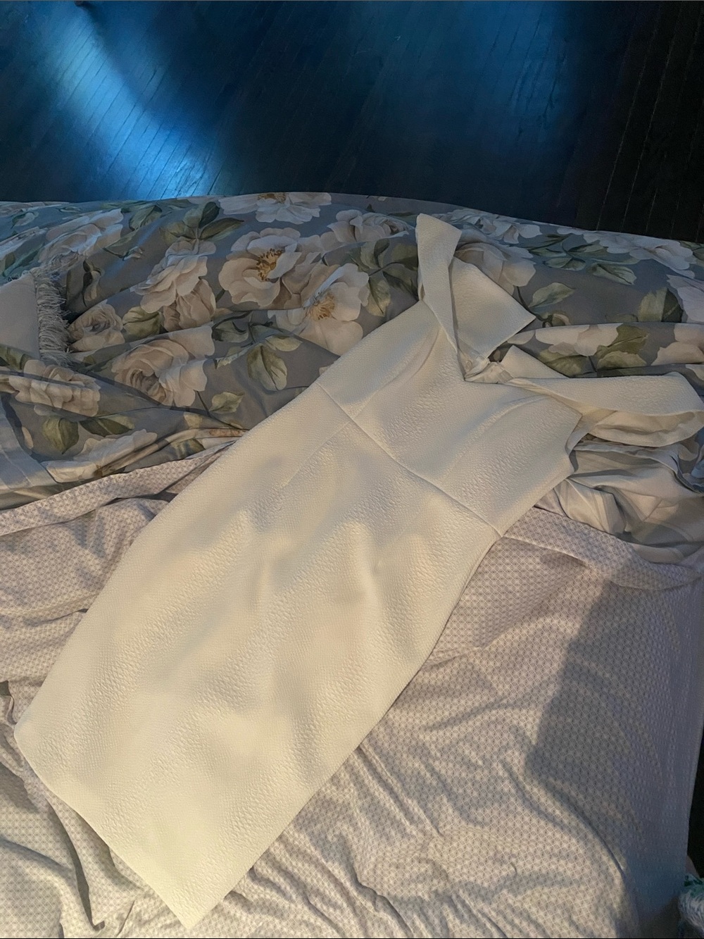Bride ! Bridal ! Bardot Ivory Textured Midi Dress